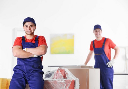 Man With Van Bromley pricing illustration with moving van and packed boxes