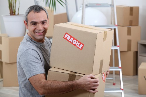 Office relocation planning in Bromley with business equipment ready for move