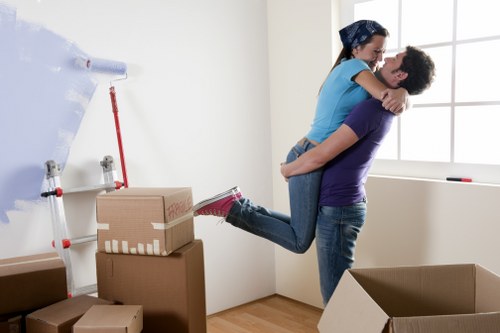 Professional movers loading a van for a local relocation
