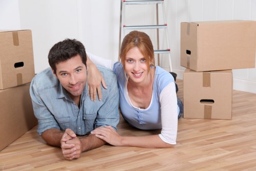 Removal crew managing business relocation logistics in Bromley