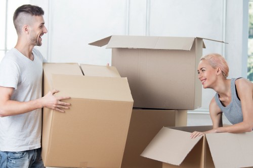 Local moving truck helping with residential relocations in Bromley