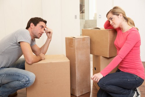 Loading household furniture into a van in Bromley