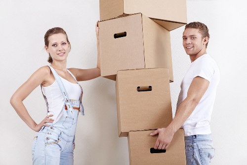 Moving van loaded with boxes for a Bromley relocation