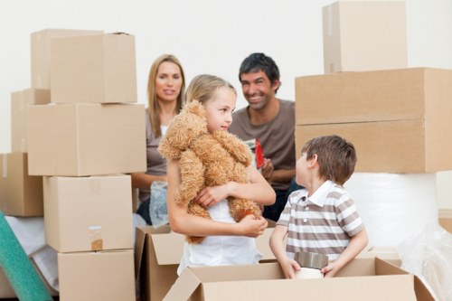 A local office move team handling furniture and IT equipment in Bromley
