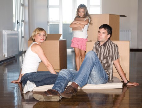 Man with van service completing a property transport job