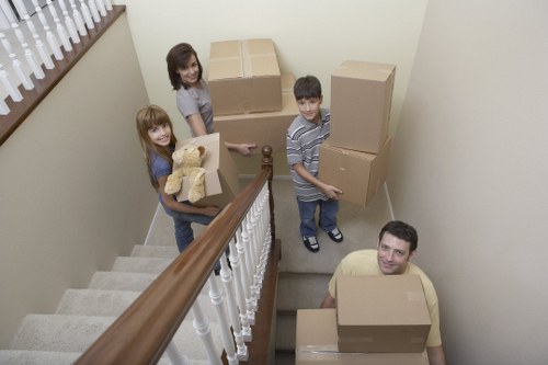 Commercial relocation items prepared for a Bromley business move